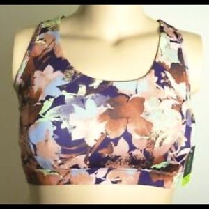 NWT Tek Gear Abstract Print Sports Bra - Large